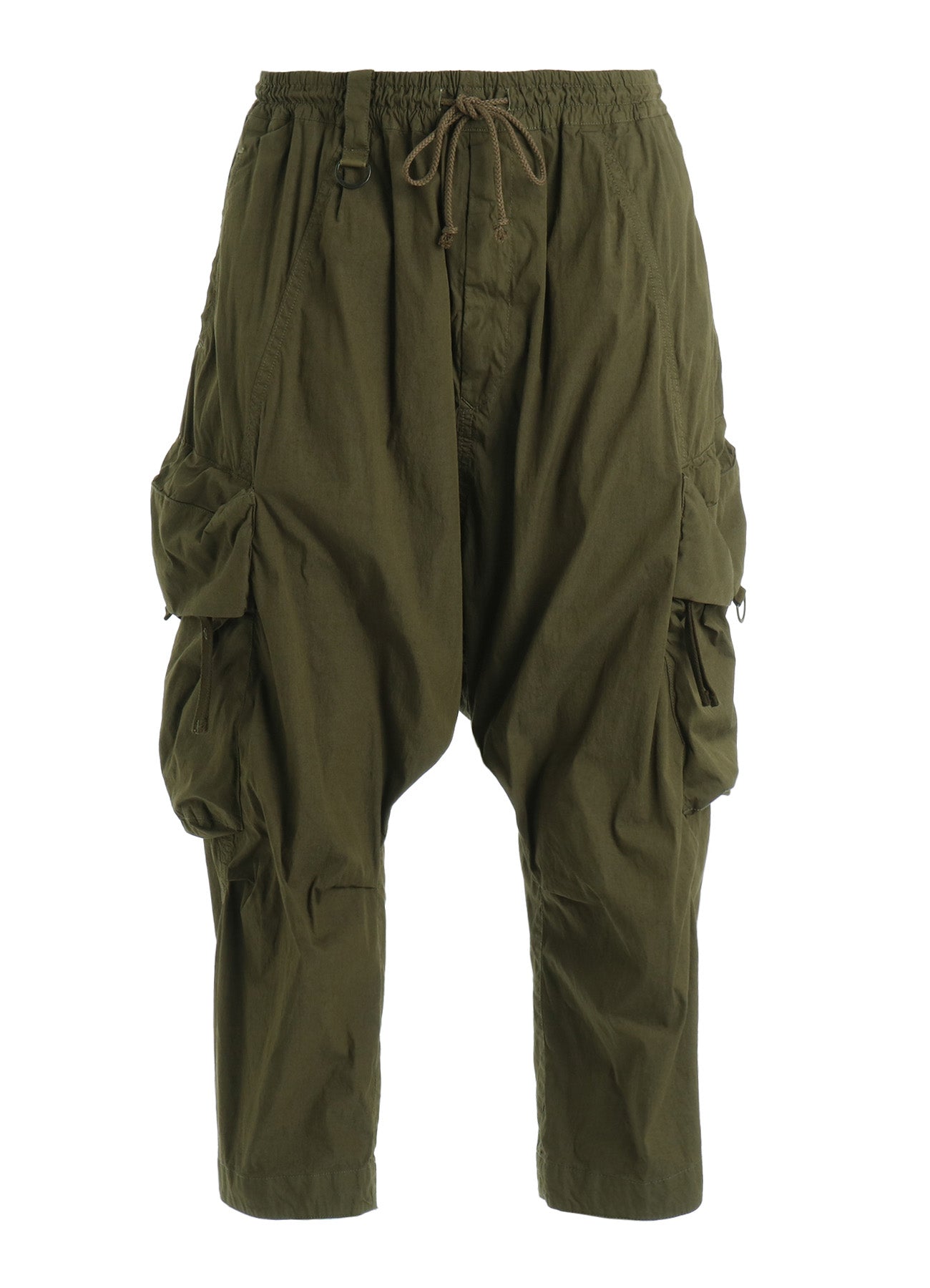COTTON/NYLON WEATHER CLOTH SAROUEL PANTS WITH GUSSETED POCKETS