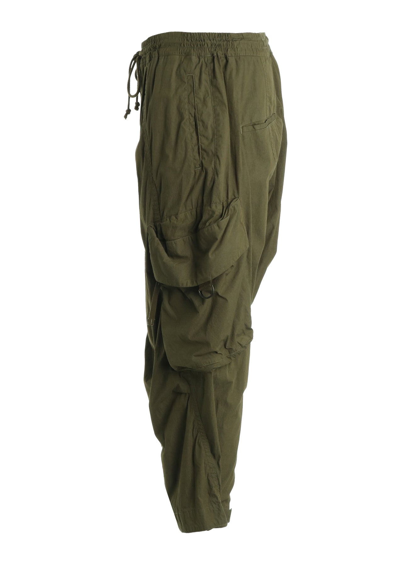 COTTON/NYLON WEATHER CLOTH SAROUEL PANTS WITH GUSSETED POCKETS