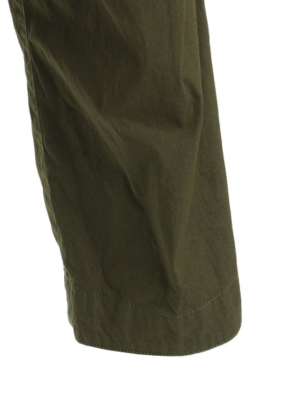 COTTON/NYLON WEATHER CLOTH SAROUEL PANTS WITH GUSSETED POCKETS