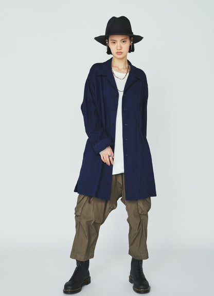 COTTON/NYLON WEATHER CLOTH SAROUEL PANTS WITH GUSSETED POCKETS