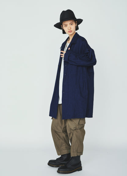 COTTON/NYLON WEATHER CLOTH SAROUEL PANTS WITH GUSSETED POCKETS