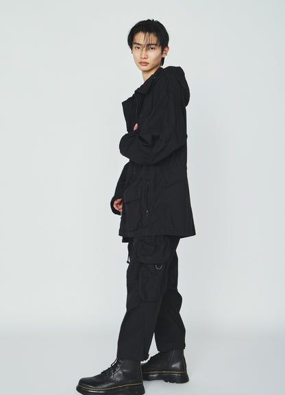 COTTON/NYLON WEATHER CLOTH SAROUEL PANTS WITH GUSSETED POCKETS