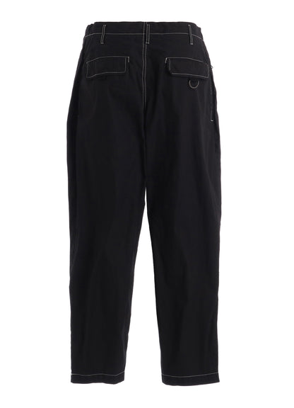 COTTON/NYLON WEATHER CLOTH TAPERED PANTS