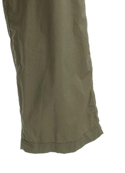 COTTON TYPEWRITER SIDE-POCKET TAPERED PANTS