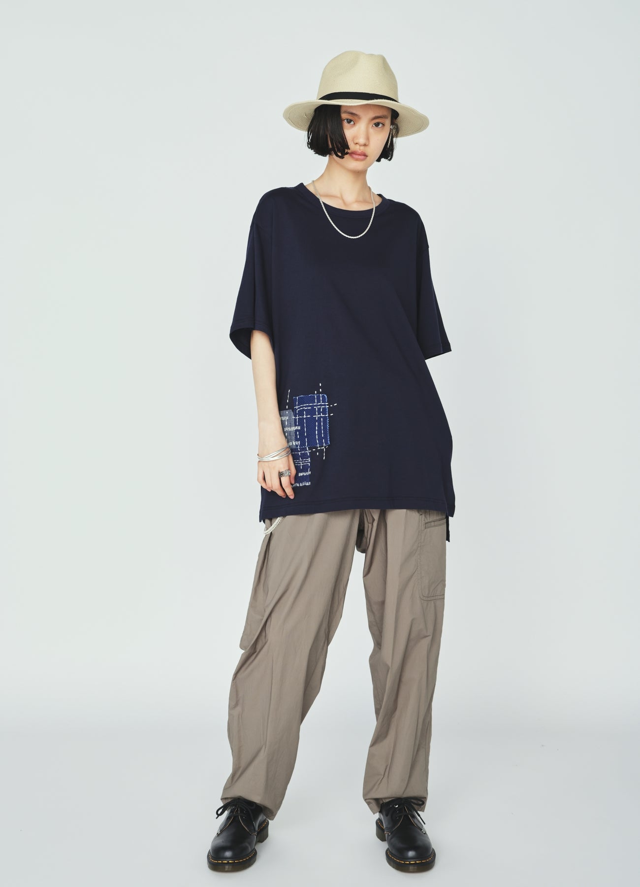 COTTON TYPEWRITER SIDE-POCKET TAPERED PANTS – THE SHOP YOHJI YAMAMOTO