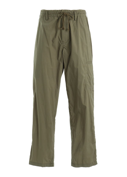 COTTON TYPEWRITER SIDE-POCKET TAPERED PANTS