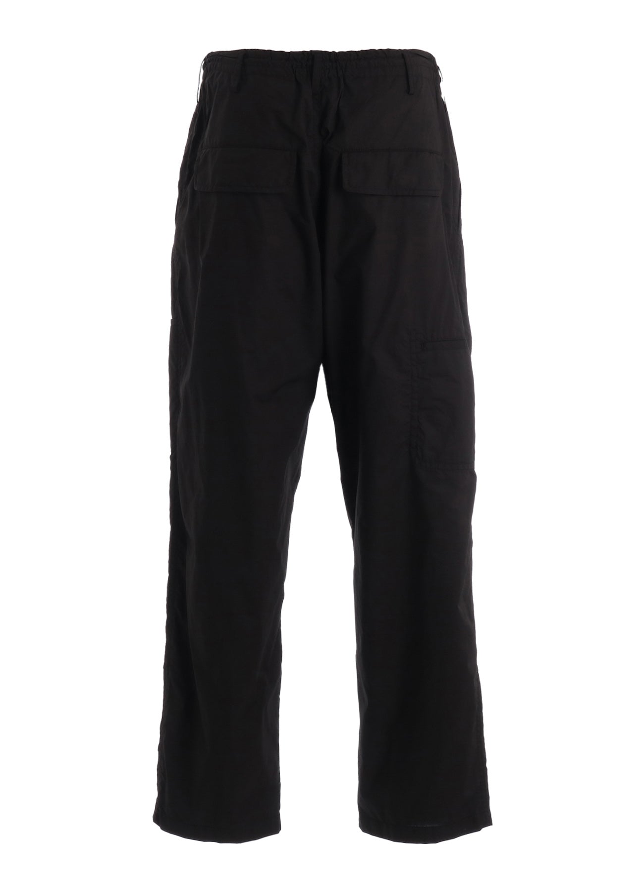 COTTON TYPEWRITER SIDE-POCKET TAPERED PANTS