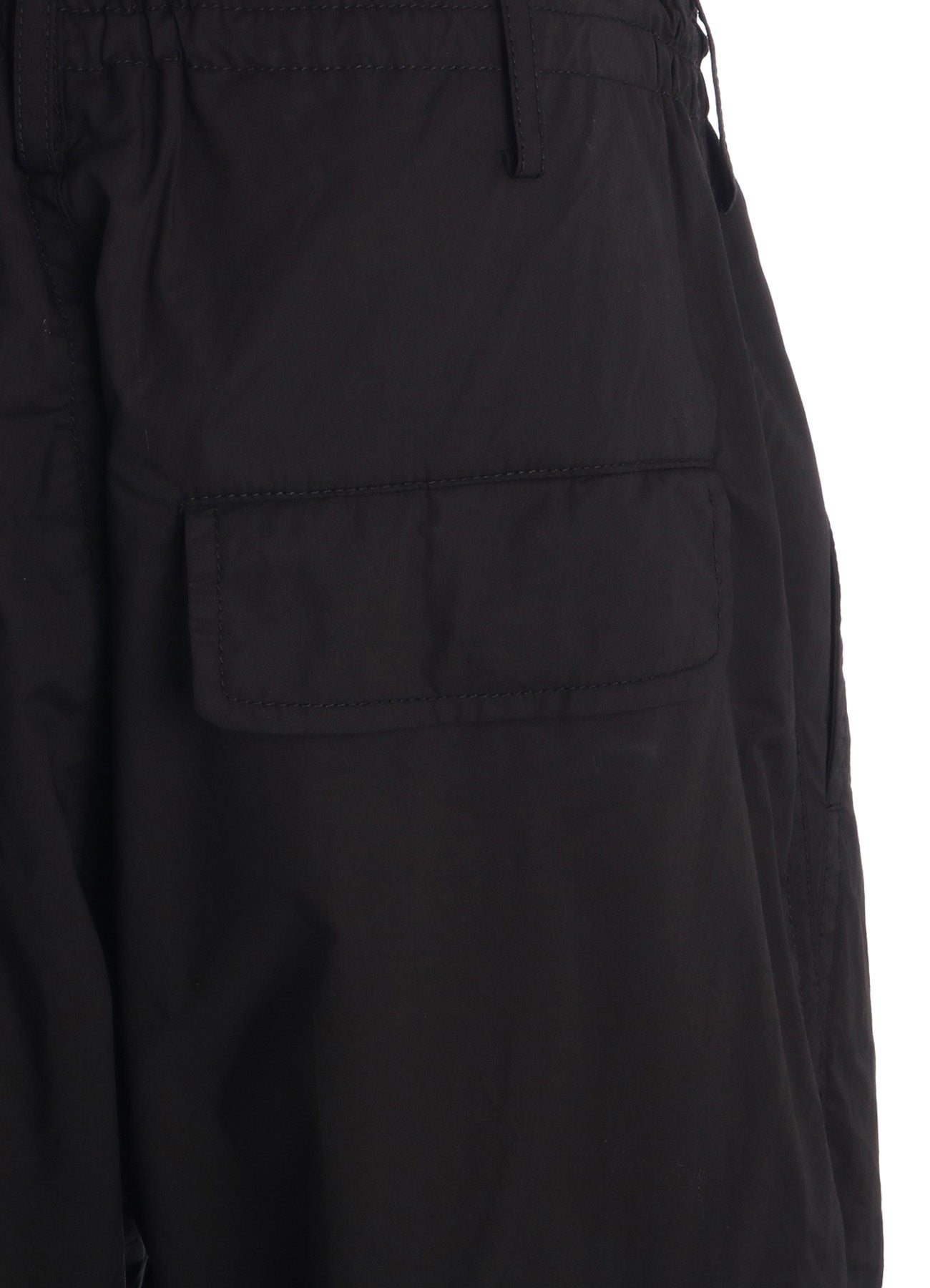 COTTON TYPEWRITER SIDE-POCKET TAPERED PANTS