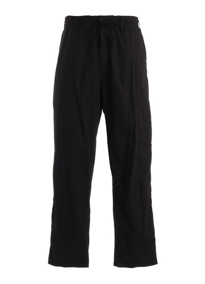 COTTON TYPEWRITER SIDE-POCKET TAPERED PANTS