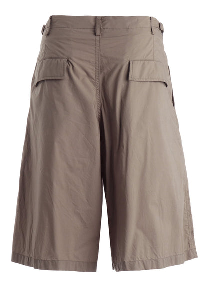 COTTON TYPEWRITER 2-TUCK SHORT PANTS
