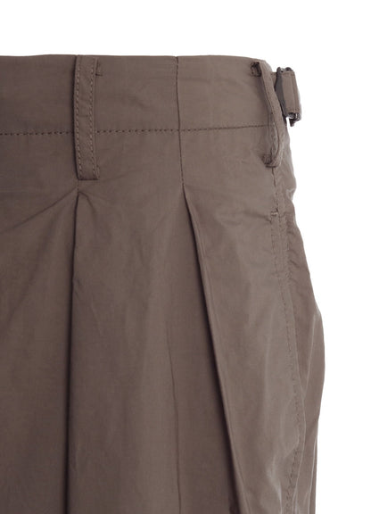 COTTON TYPEWRITER 2-TUCK SHORT PANTS