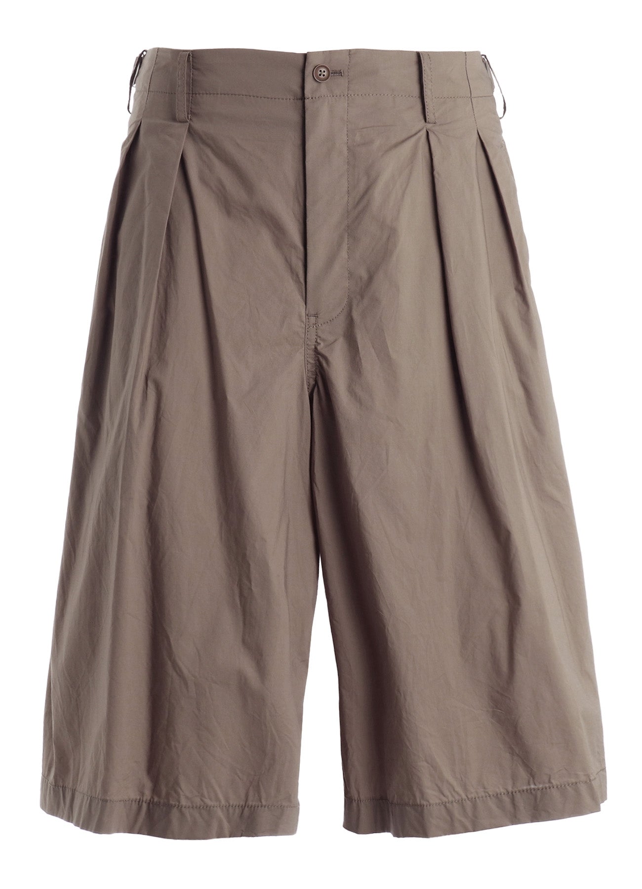 COTTON TYPEWRITER 2-TUCK SHORT PANTS