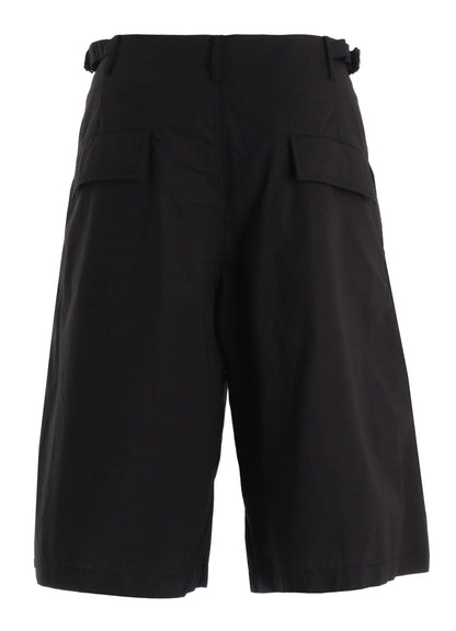COTTON TYPEWRITER 2-TUCK SHORT PANTS