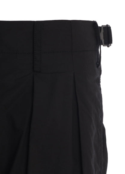 COTTON TYPEWRITER 2-TUCK SHORT PANTS