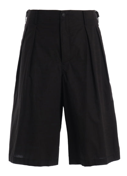 COTTON TYPEWRITER 2-TUCK SHORT PANTS