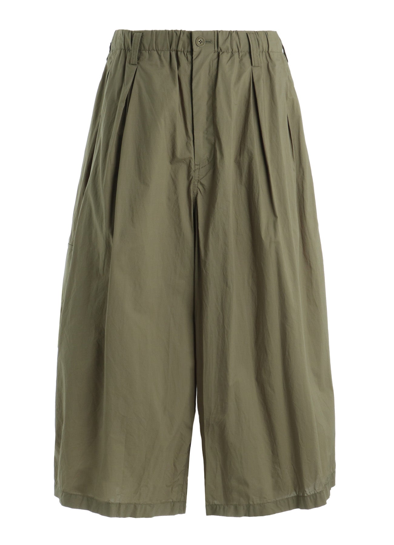 COTTON TYPEWRITER 2-TUCK SIDE-POCKET CULOTTE PANTS