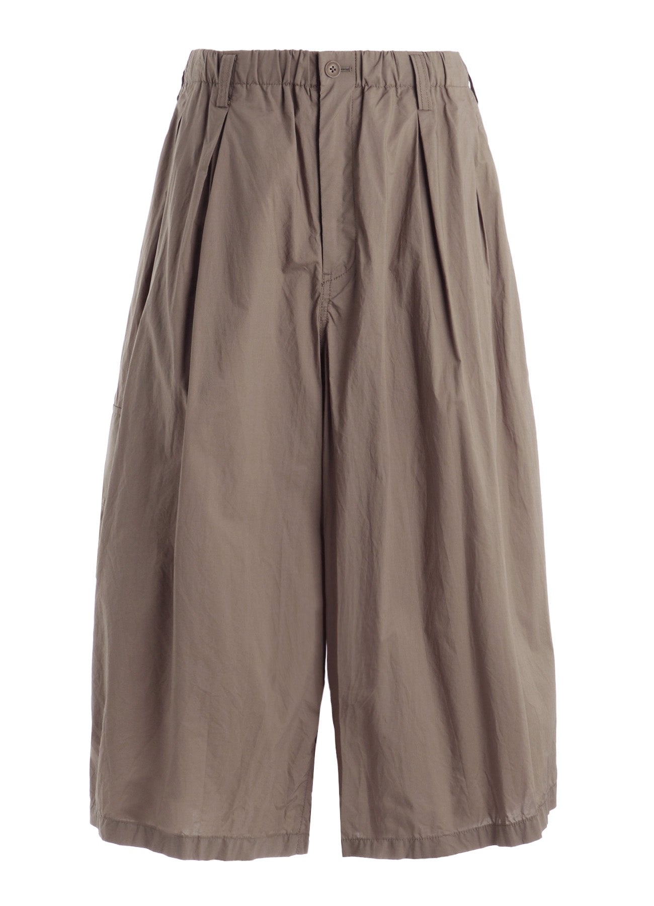 COTTON TYPEWRITER 2-TUCK SIDE-POCKET CULOTTE PANTS