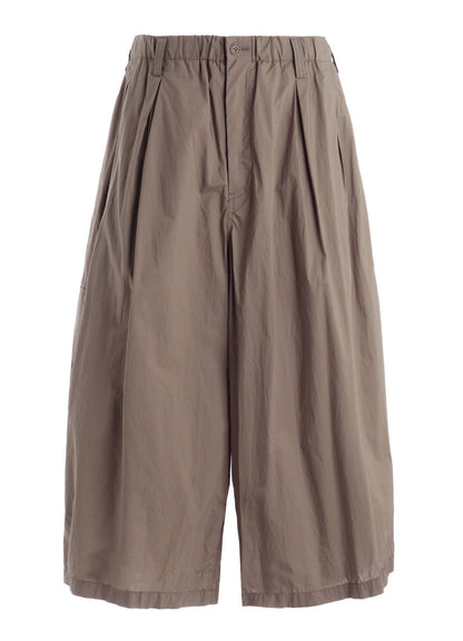 COTTON TYPEWRITER 2-TUCK SIDE-POCKET CULOTTE PANTS