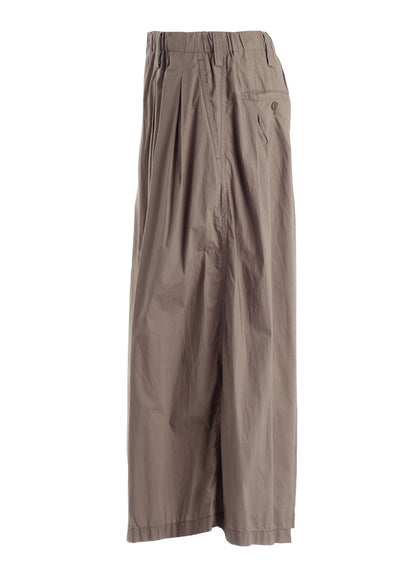 COTTON TYPEWRITER 2-TUCK SIDE-POCKET CULOTTE PANTS