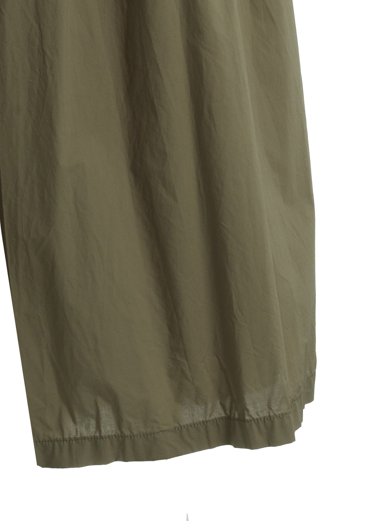 COTTON TYPEWRITER 2-TUCK SIDE-POCKET CULOTTE PANTS