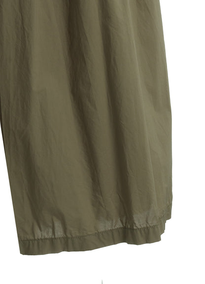 COTTON TYPEWRITER 2-TUCK SIDE-POCKET CULOTTE PANTS