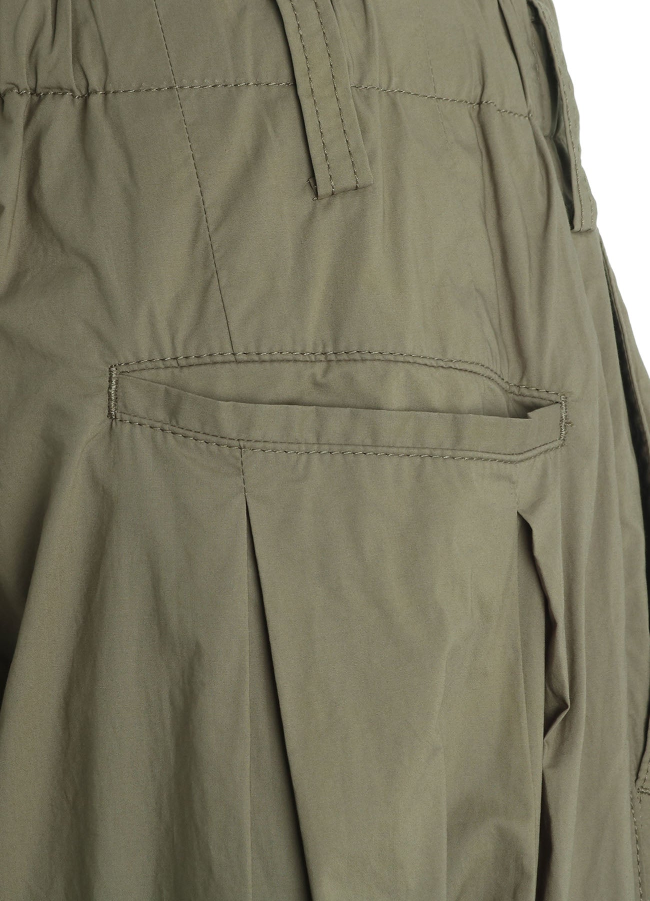 COTTON TYPEWRITER 2-TUCK SIDE-POCKET CULOTTE PANTS