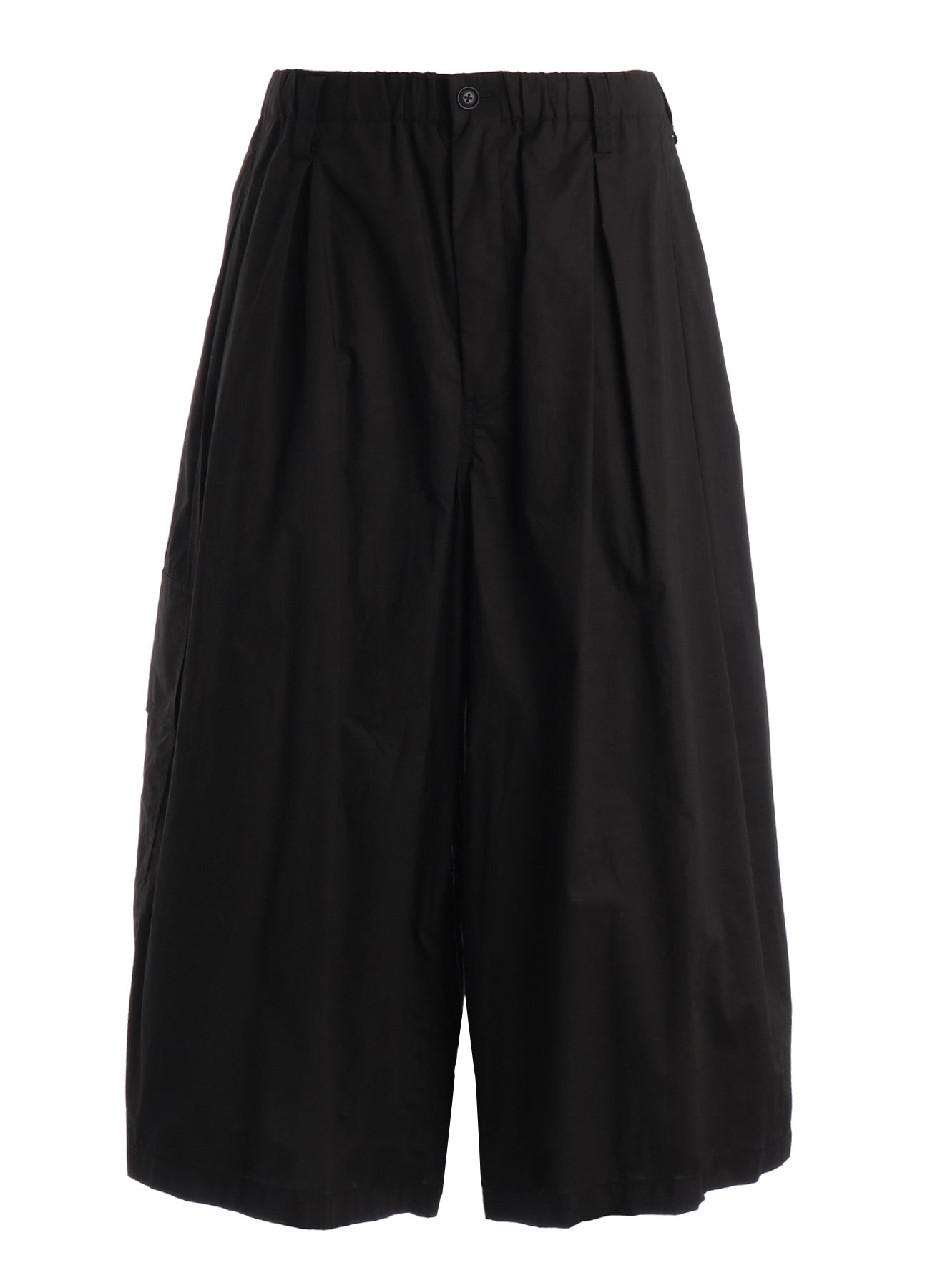 COTTON TYPEWRITER 2-TUCK SIDE-POCKET CULOTTE PANTS