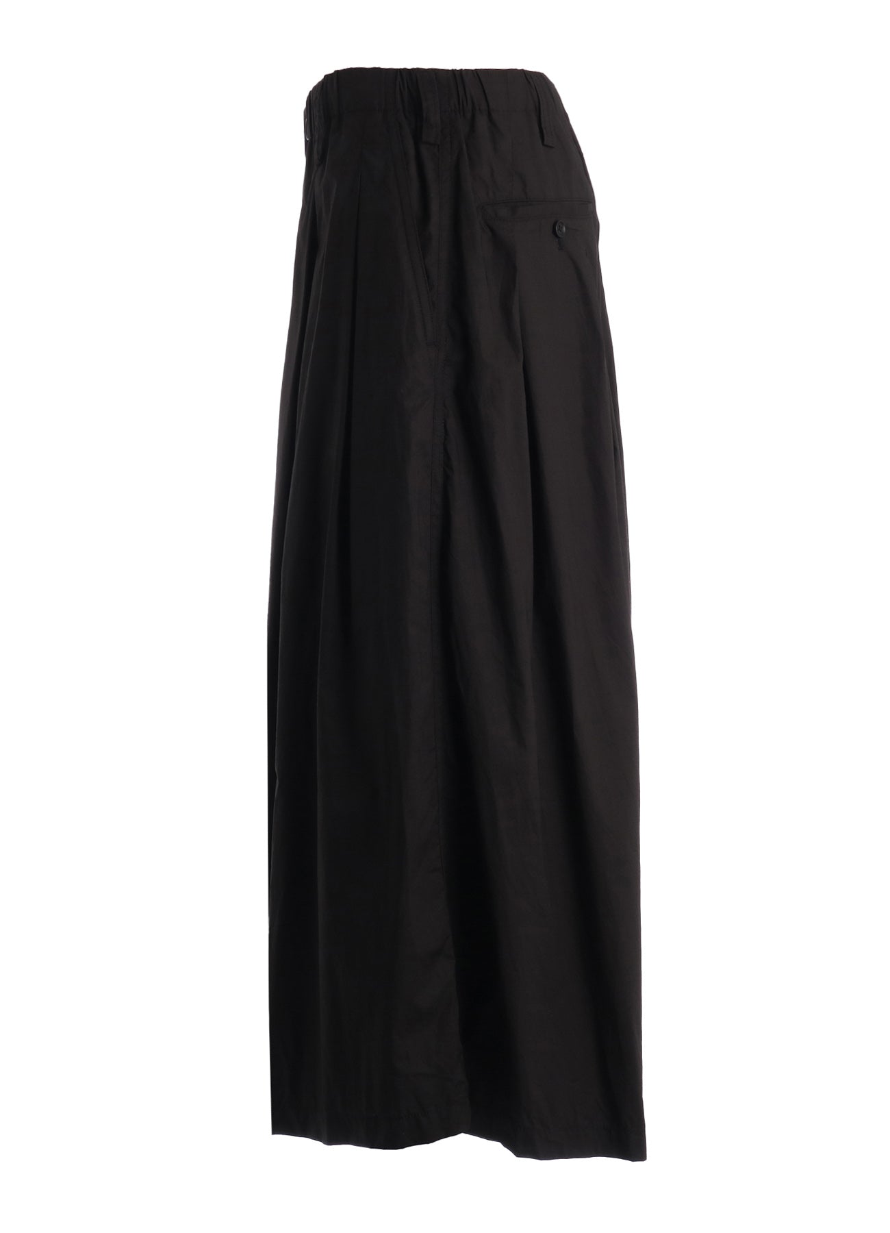 COTTON TYPEWRITER 2-TUCK SIDE-POCKET CULOTTE PANTS