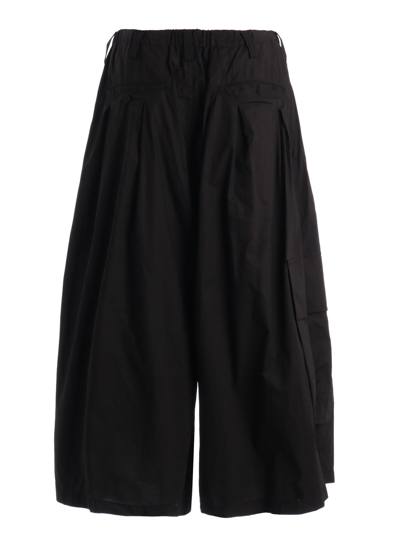COTTON TYPEWRITER 2-TUCK SIDE-POCKET CULOTTE PANTS