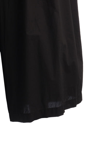 COTTON TYPEWRITER 2-TUCK SIDE-POCKET CULOTTE PANTS