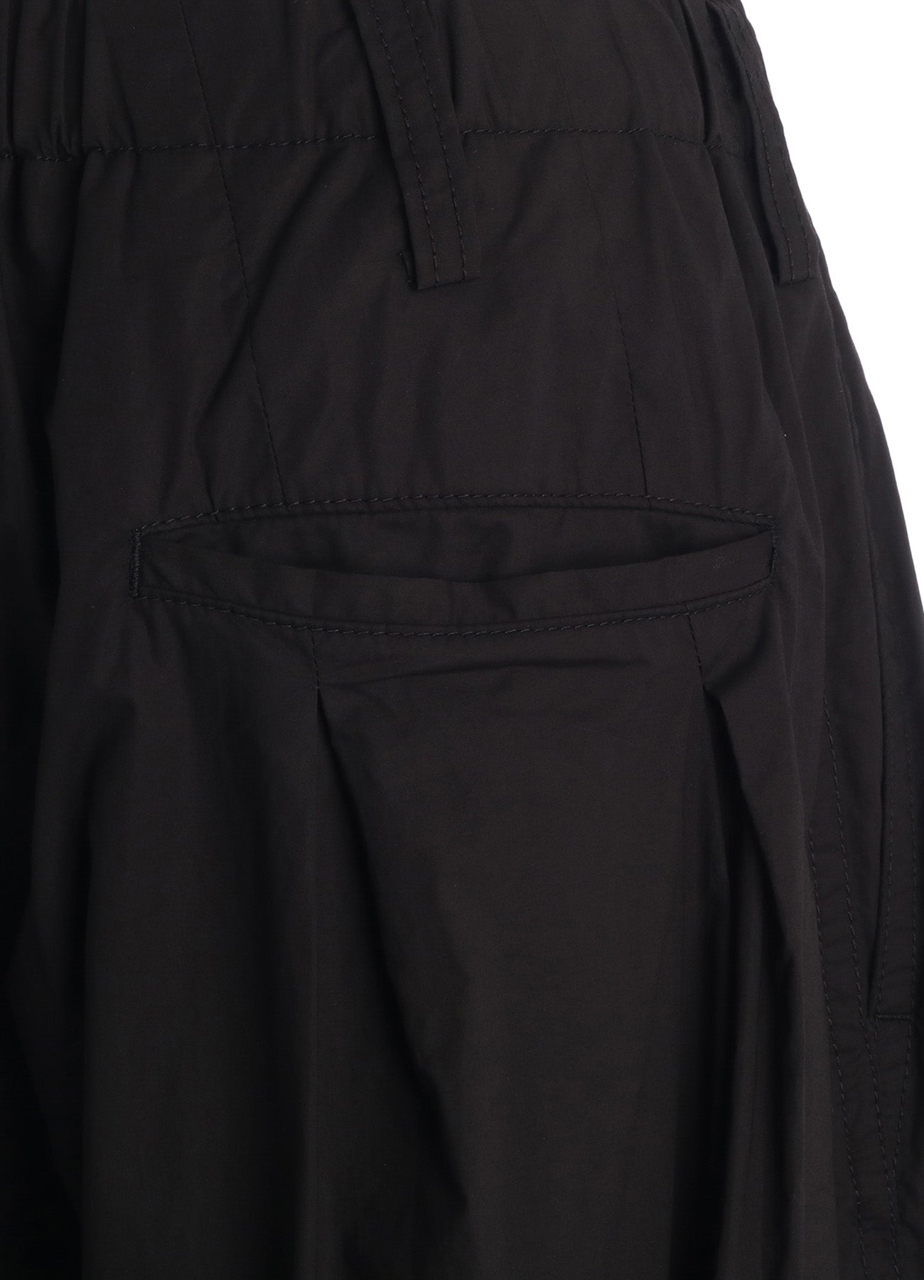COTTON TYPEWRITER 2-TUCK SIDE-POCKET CULOTTE PANTS