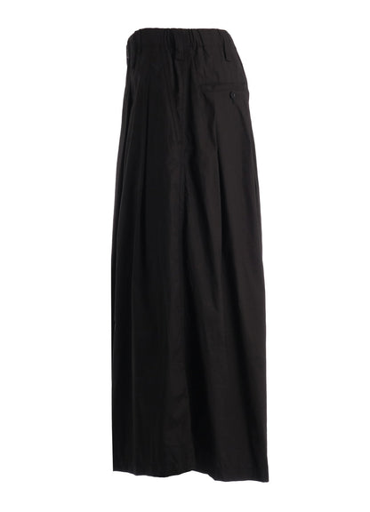 COTTON TYPEWRITER 2-TUCK SIDE-POCKET CULOTTE PANTS
