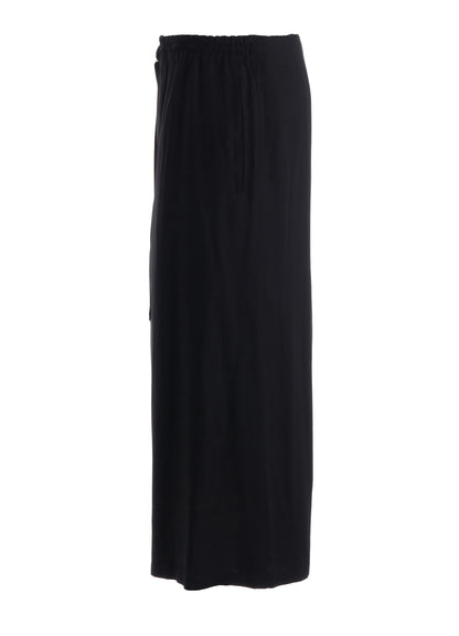 RAYON TWILL STRAPPED HALF‑WRAPPED SHORTS