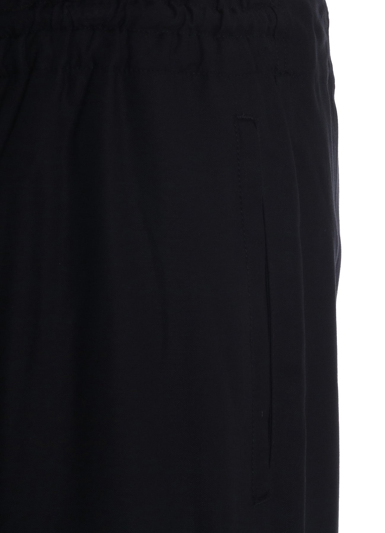 RAYON TWILL STRAPPED HALF‑WRAPPED SHORTS