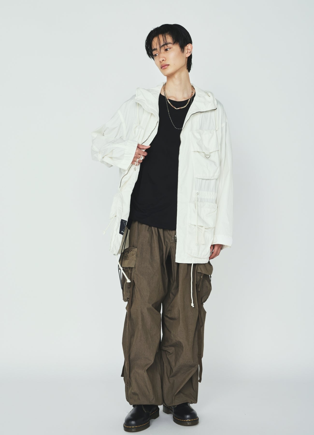 COTTON/NYLON WEATHER CLOTH 6-POCKET MOUNTAIN PARKA