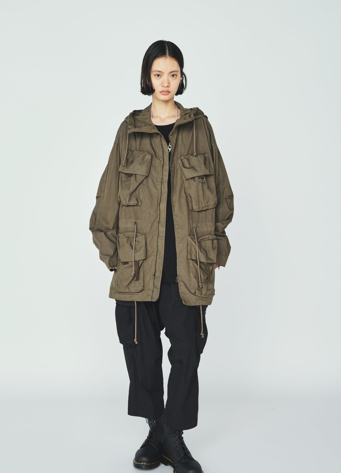 COTTON/NYLON WEATHER CLOTH 6-POCKET MOUNTAIN PARKA