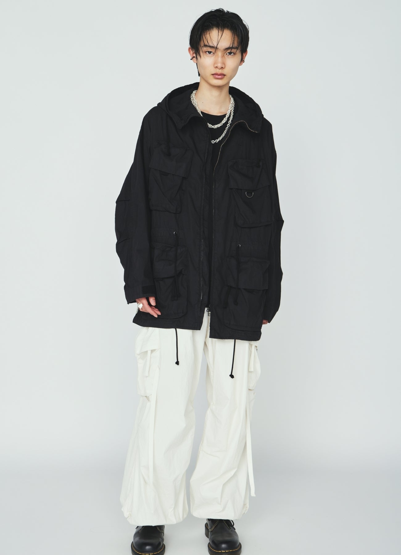 COTTON/NYLON WEATHER CLOTH 6-POCKET MOUNTAIN PARKA