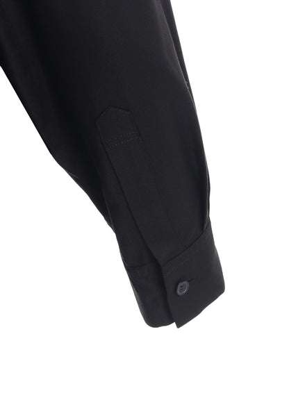 RAYON TWILL OPEN COLLAR SHIRT