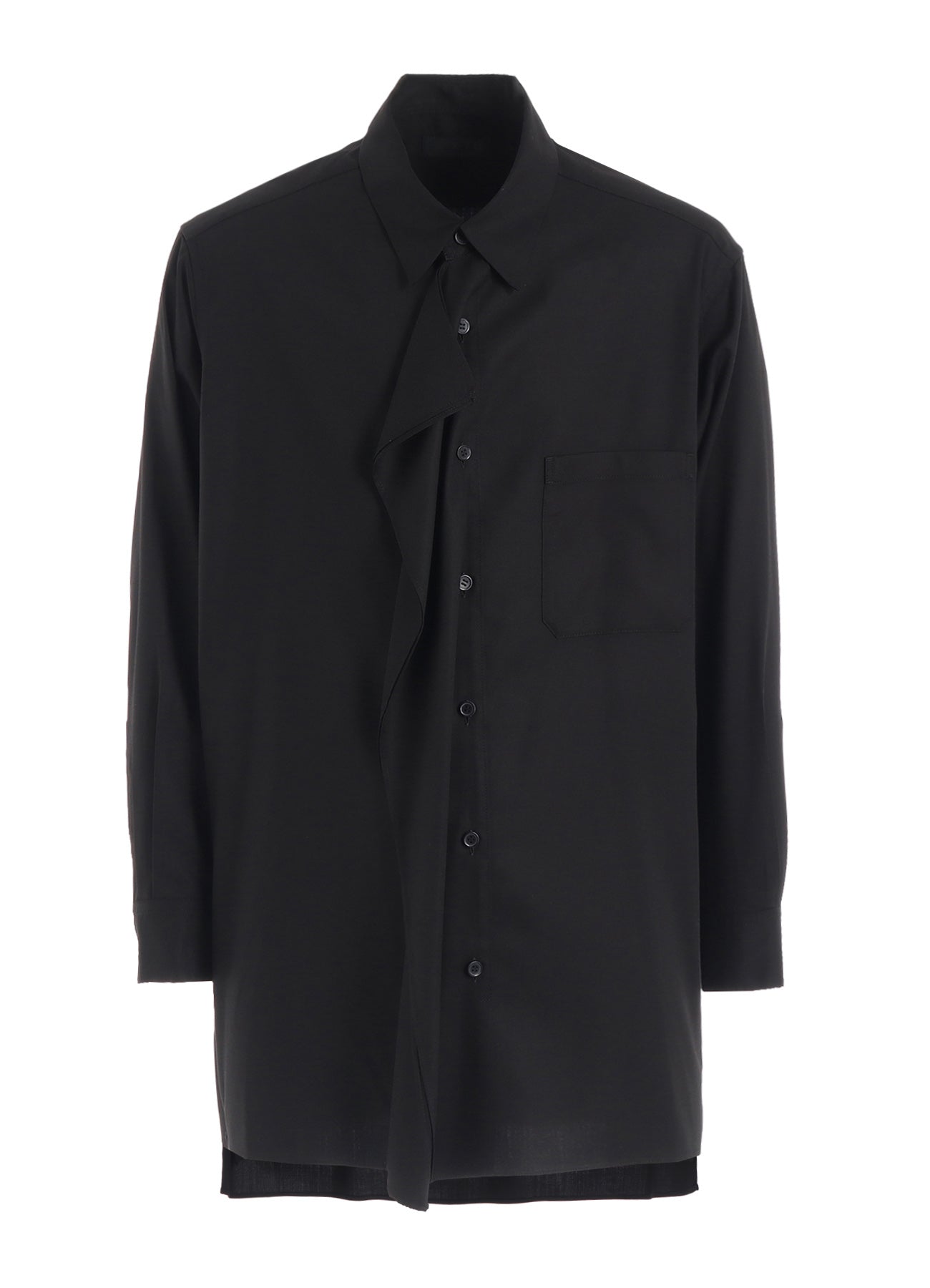 岸*也様 Ground Y - Rayon Twill Asymmetry Ja RAYON TWILL DRAPED FRONT SHIRT – THE SHOP YOHJI YAMAMOTO
