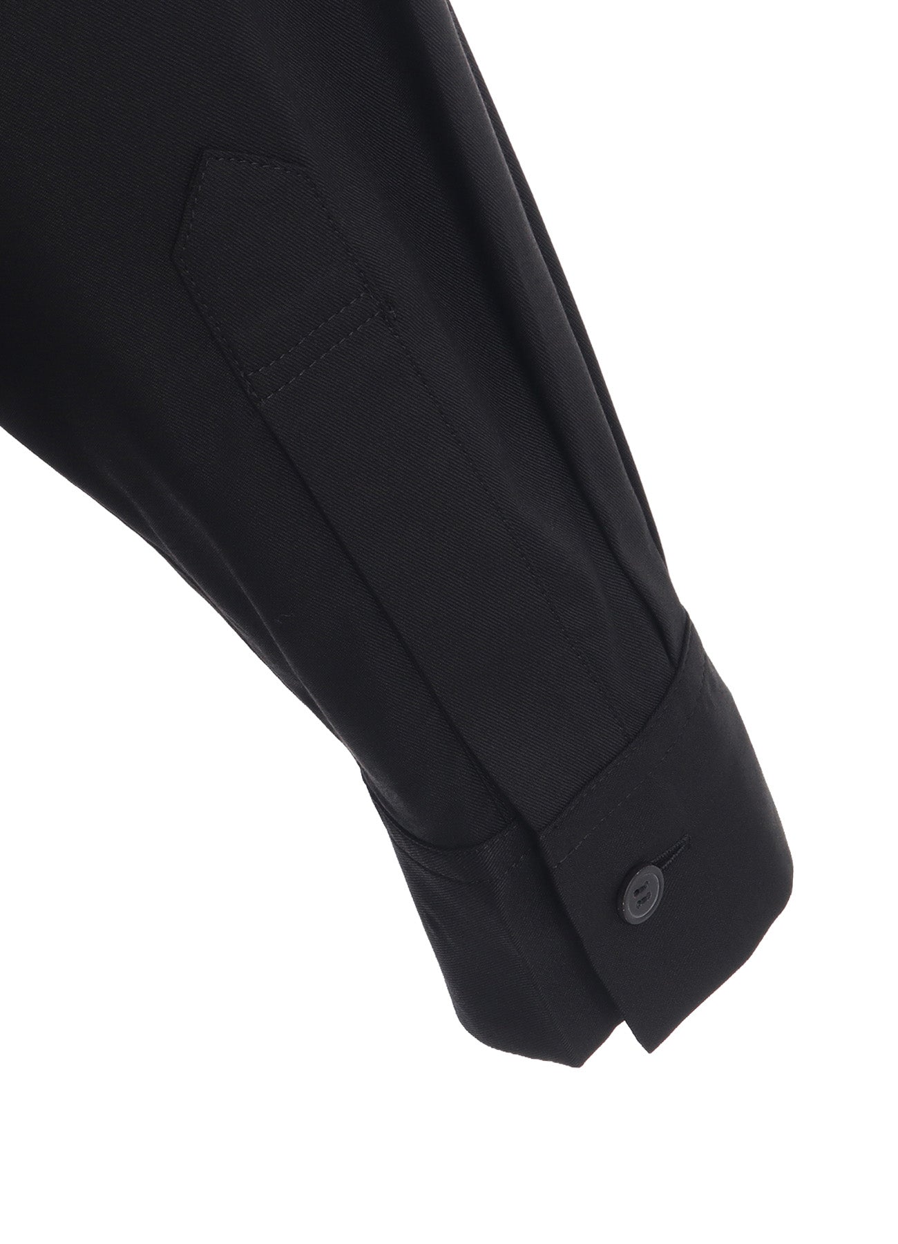 RAYON TWILL DRAPED FRONT SHIRT