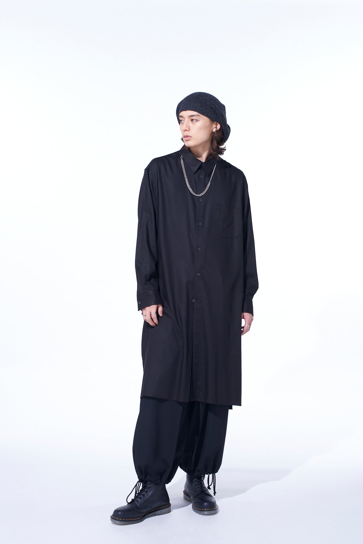 RAYON TWILL LONG SHIRT