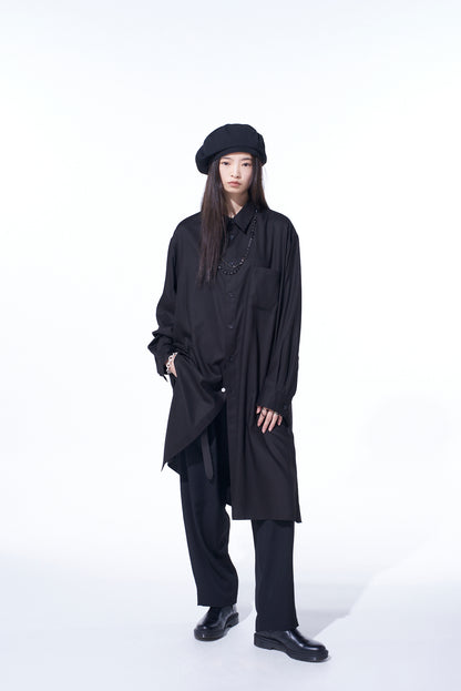 RAYON TWILL LONG SHIRT