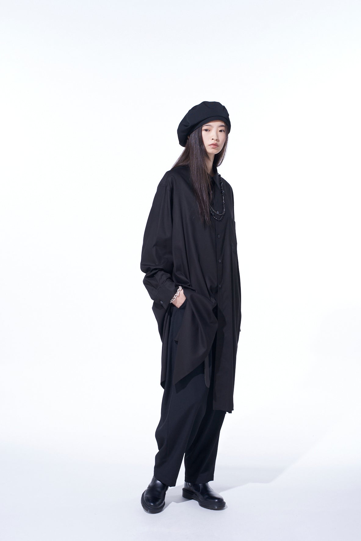 RAYON TWILL LONG SHIRT