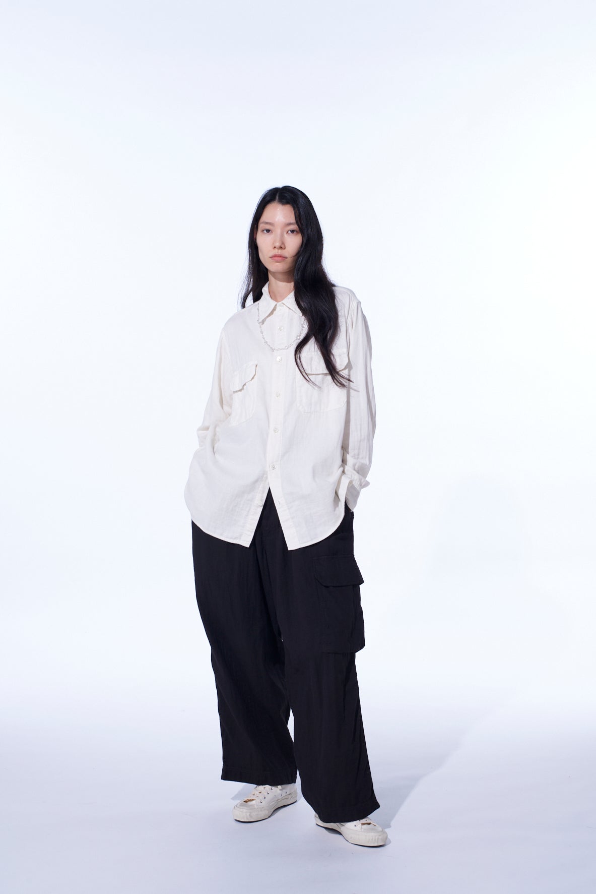 Double Gauze Dual-Pocket Utility Shirt