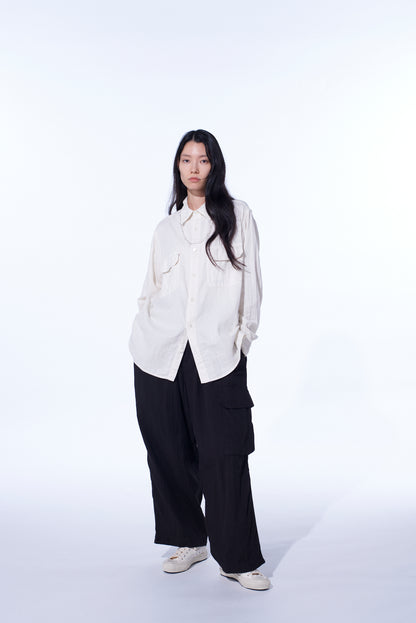 Double Gauze Dual-Pocket Utility Shirt