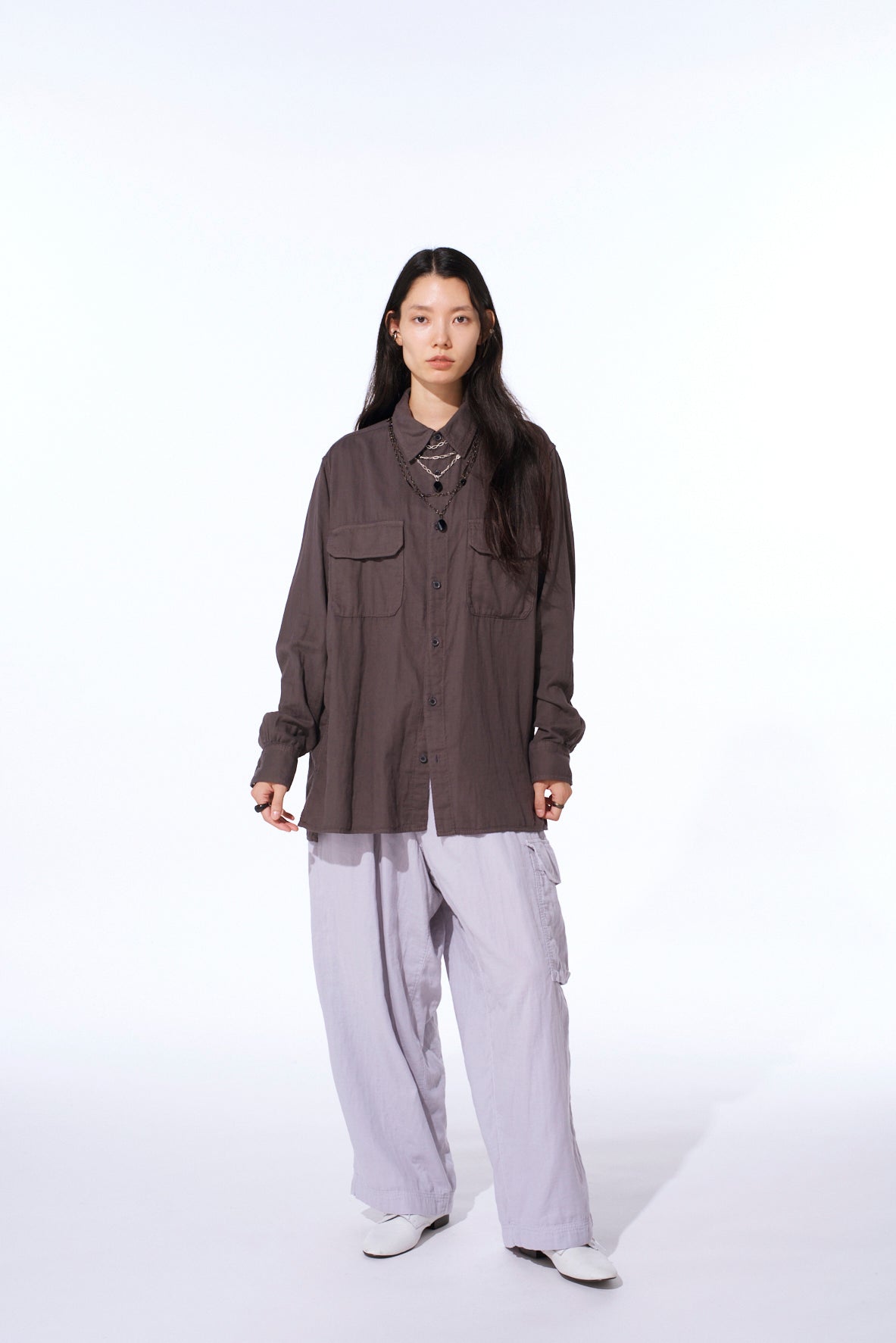 Double Gauze Dual-Pocket Utility Shirt