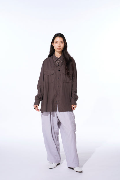 Double Gauze Dual-Pocket Utility Shirt