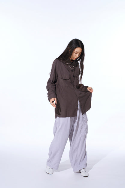Double Gauze Dual-Pocket Utility Shirt
