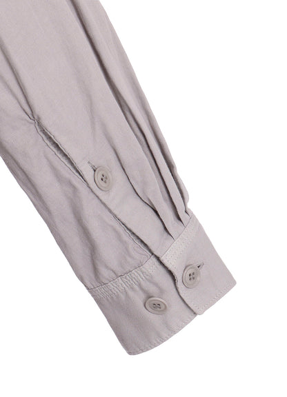Double Gauze Band Collar Stole Shirt