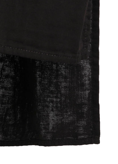 Double Gauze Band Collar Stole Shirt